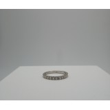 0.65 Ctw Round Cut Half-Eternity Diamond Wedding Band Set White Gold